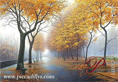 Autumn Leaves painting - Alexei Butirskiy Autumn Leaves art painting